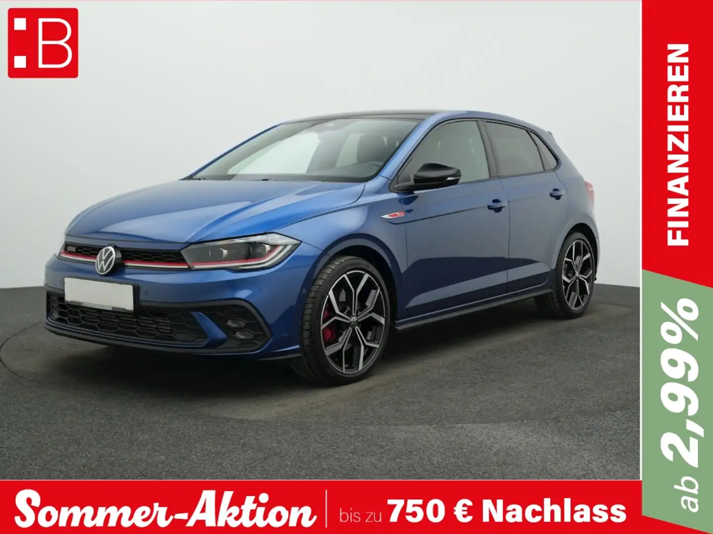 Volkswagen Polo GTI 2.0 TSI DSG MATRIX-LED NAVI ACC SIDEASS SHZ Blau - 1