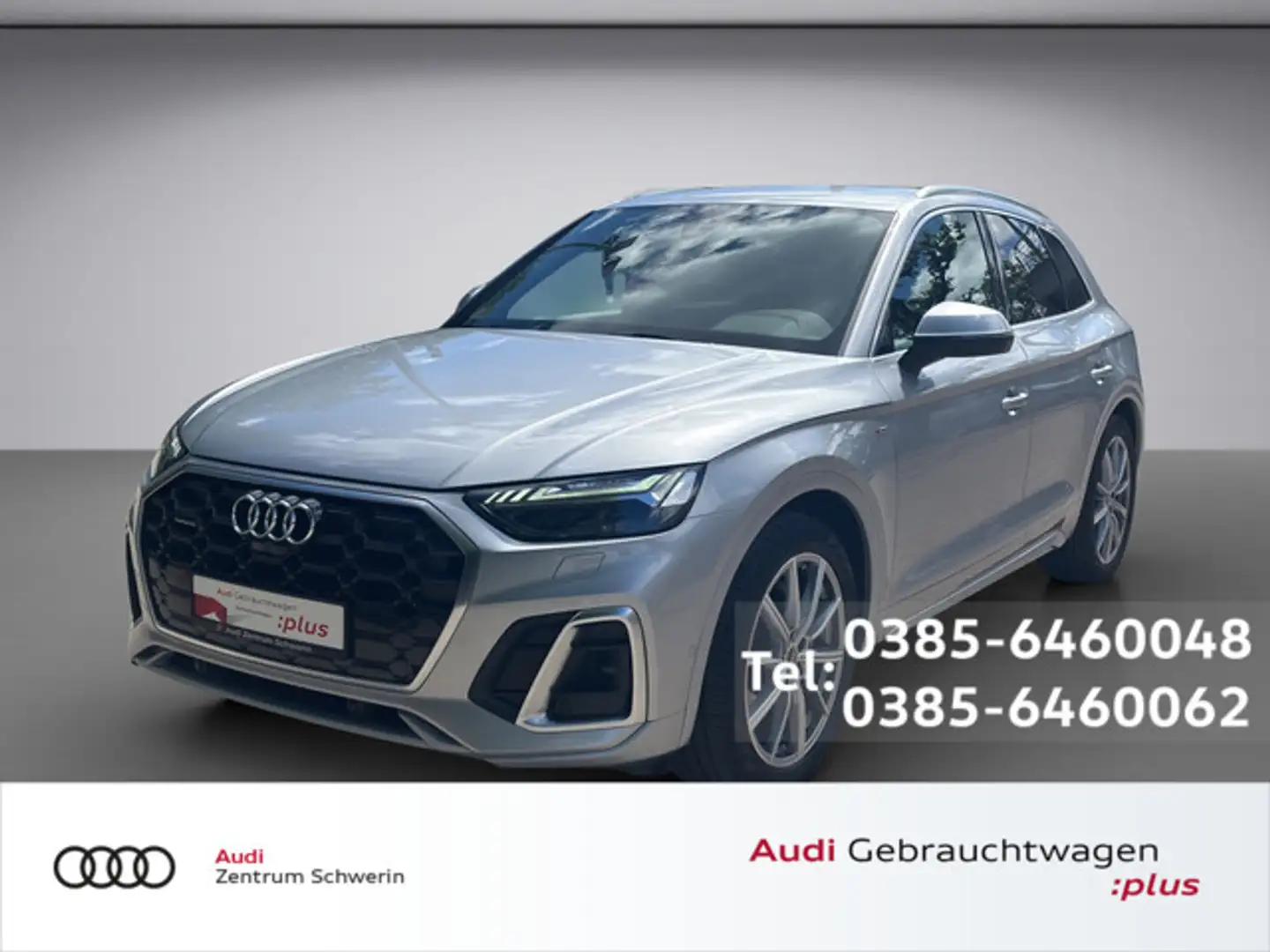 Audi Q5 40 TDI quattro S line SHZ NAVI STANDHZ ACC Silber - 1