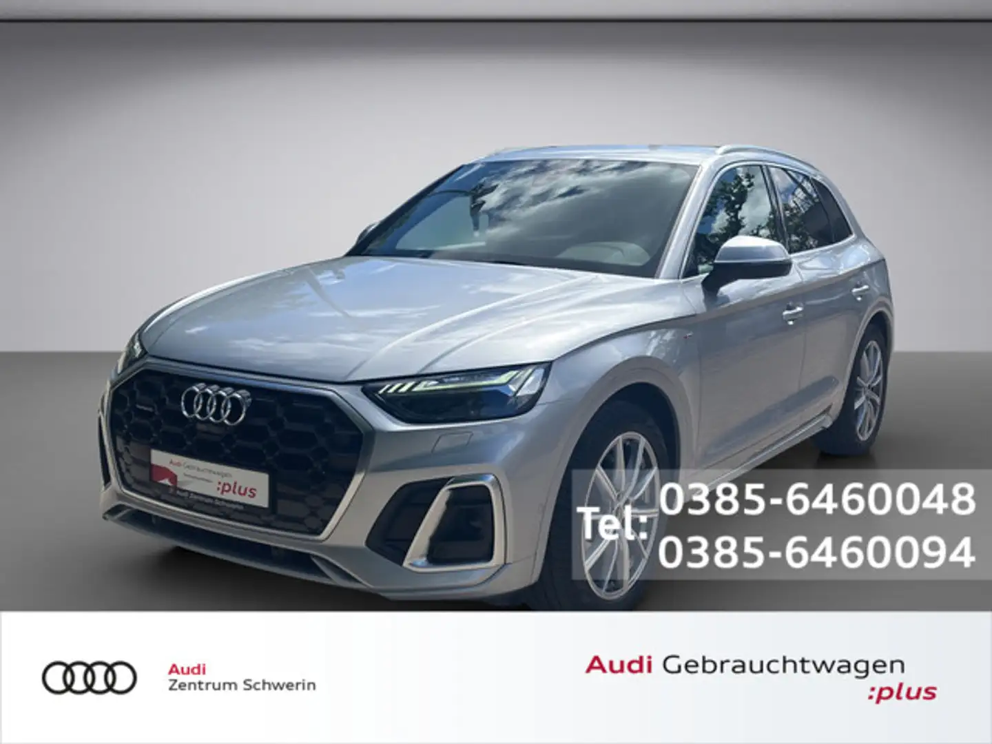 Audi Q5 40 TDI quattro S line SHZ NAVI STANDHZ ACC Argent - 1