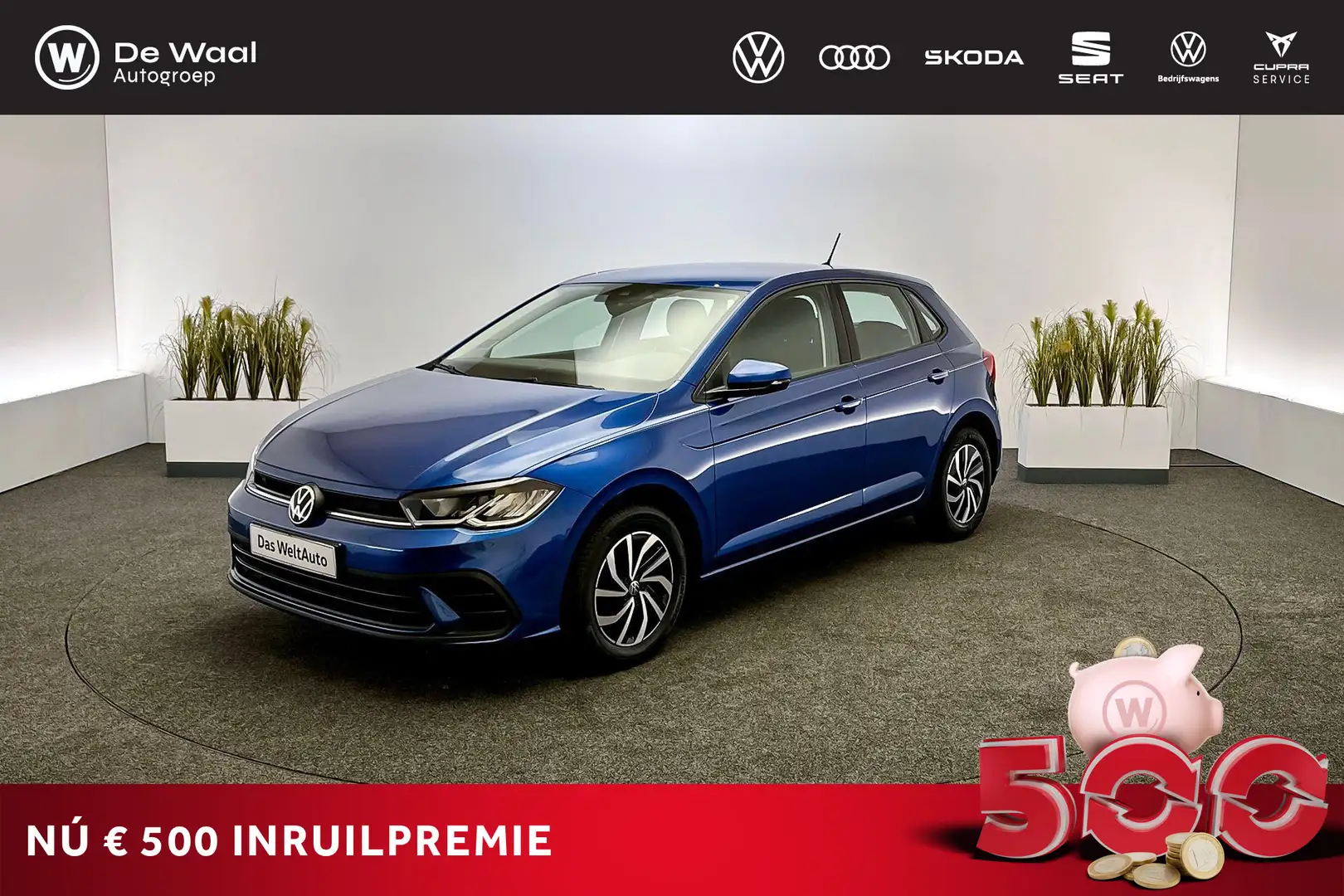 Volkswagen Polo 1.0 TSI 95pk Life | Navigatie, Parkeersensoren V+A Azul - 1