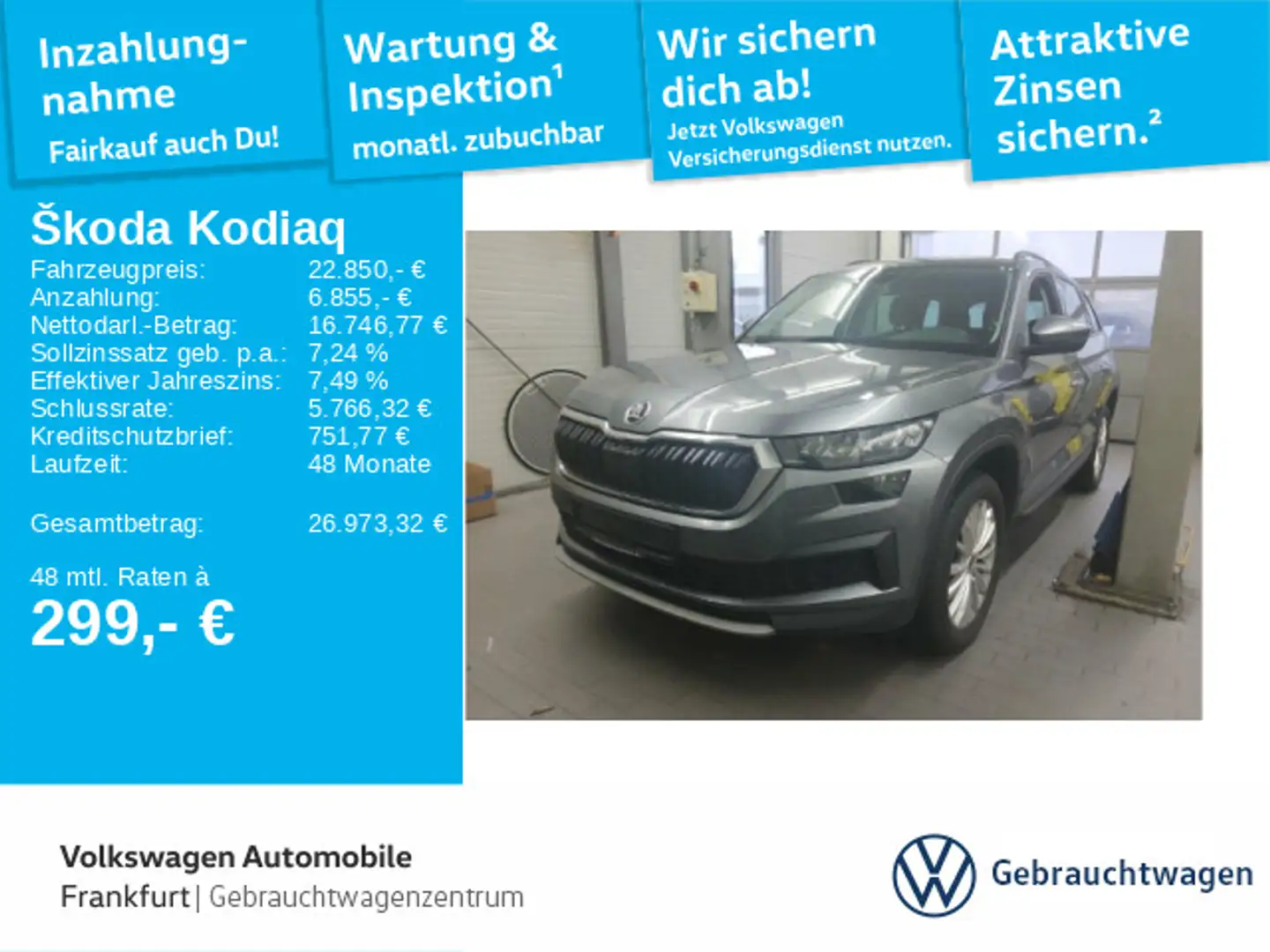 Skoda Kodiaq 1.5 TSI DSG Ambition Navi LaneAssist LED Grau - 1