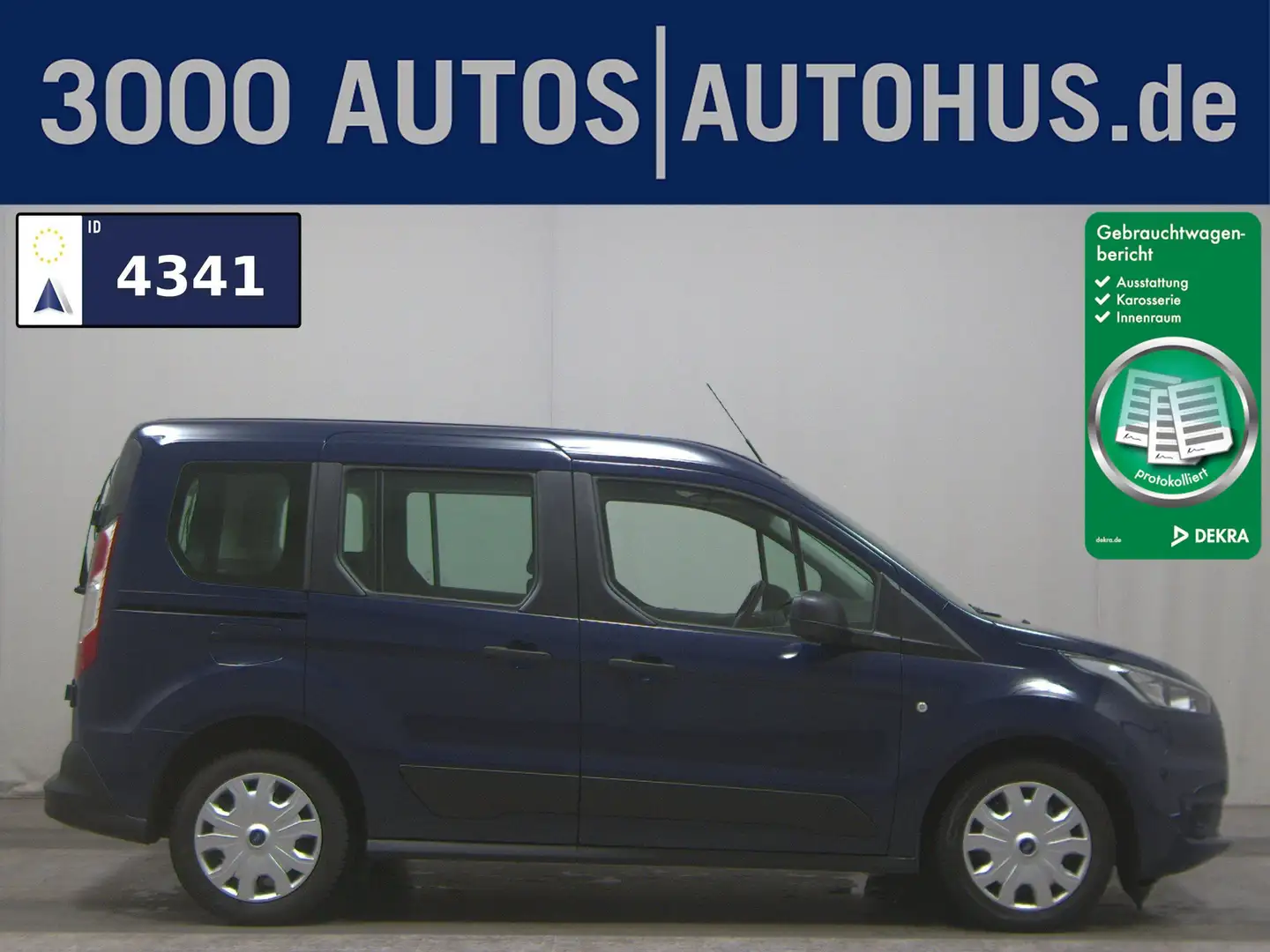 Ford Transit Connect 1.5 EB Trend 5-Sitze PDC Shz Blau - 1