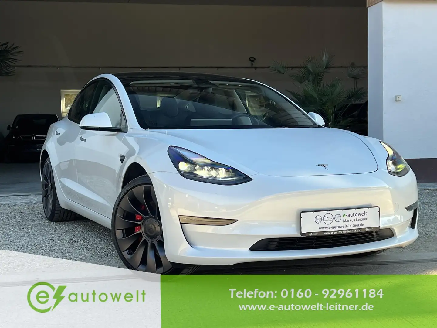Tesla Model 3 Performance 78 kWh Dual Motor Mwst. Matrix 20" Blanc - 1