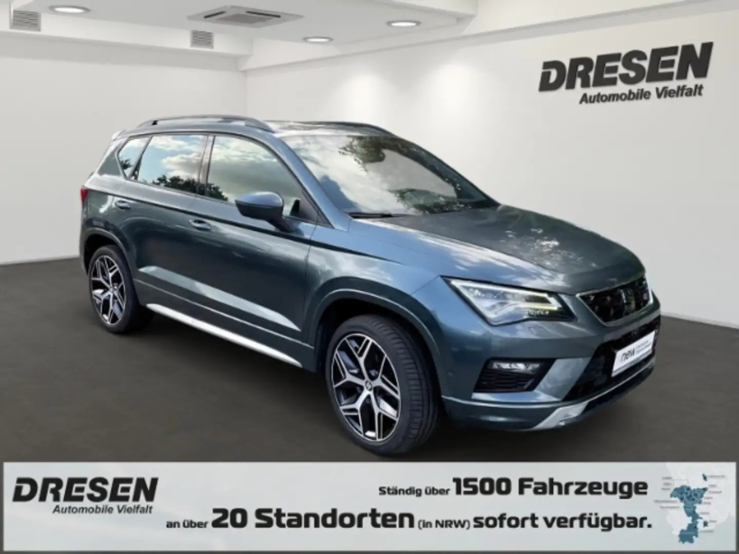 SEAT Ateca 2.0 TSI DSG 4Drive FR PANORAMASCHIEBEDACH AHK EL. Grau - 1