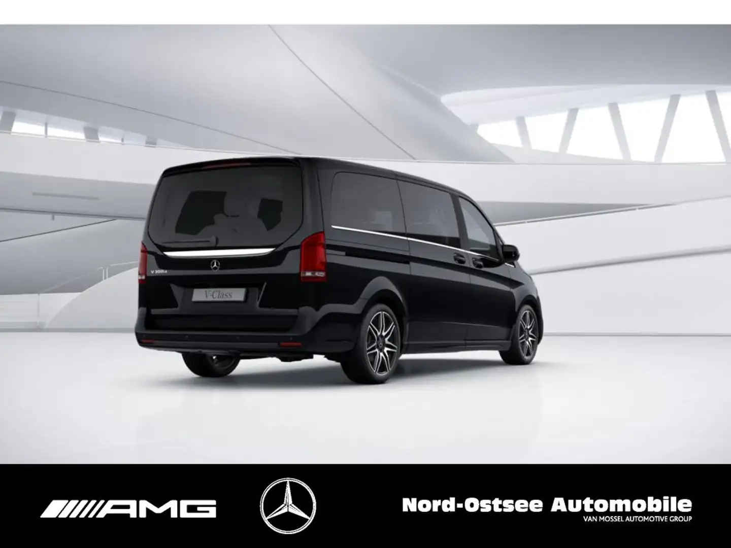 Mercedes-Benz V 300 EXCLUSIVE AMG 4MATIC AHK 2,5t DISTR 360° Black - 2