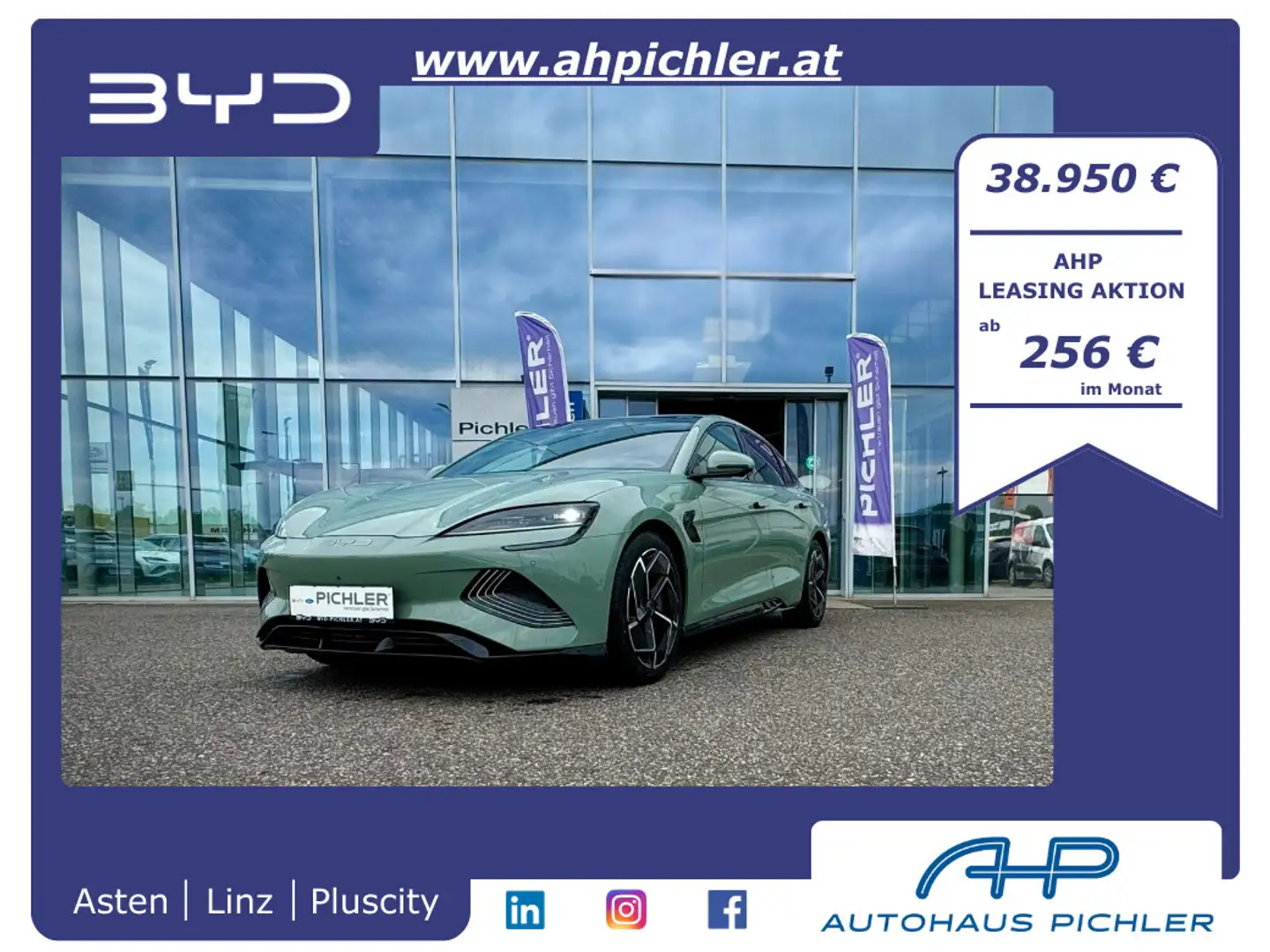 BYD Seal Design RWD 313PS Aut. WOW Vorführwagen AKTION Grün - 1