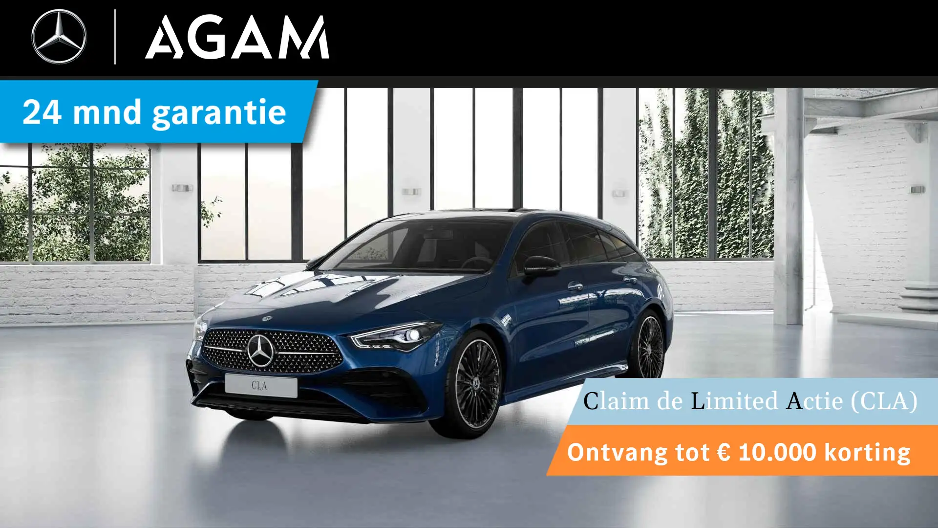 Mercedes-Benz CLA 180 Shooting Brake Star Edition AMG LIMITED Panorama d Blauw - 1