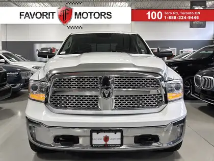 White 2018 RAM 1500 Laramie Crew Cab 4WD Pickup Truck Four-Wheel Drive 8-Speed Automatic