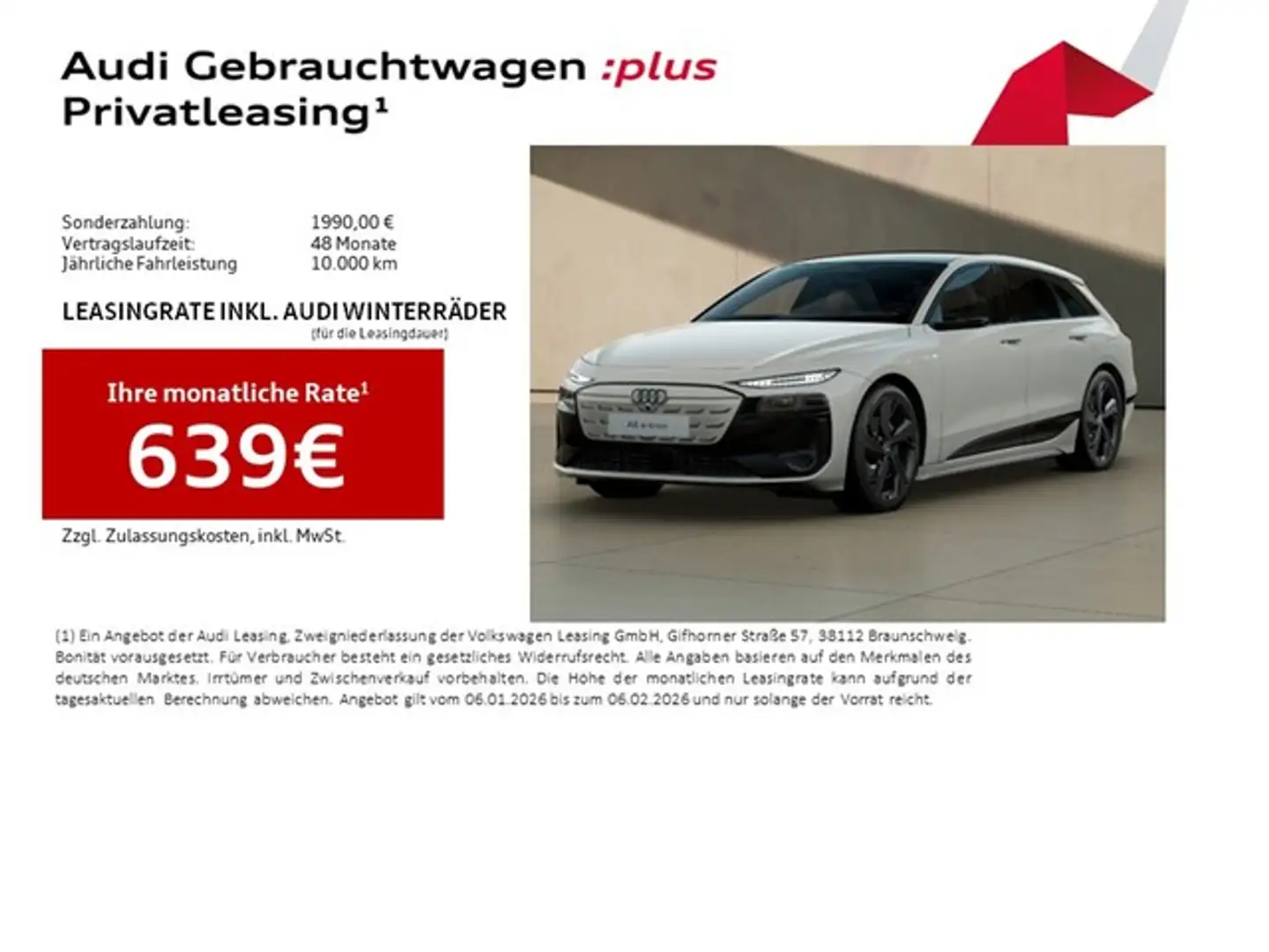 Audi A6 e-tron Avant quattro S line Pano LM21 Virt. Spiegel Hu... Beige - 2