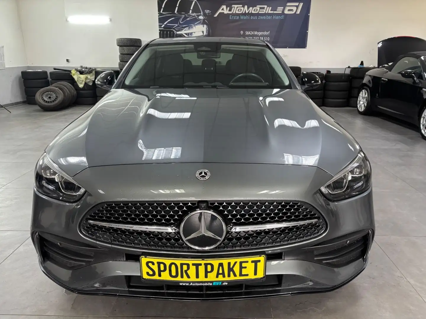 Mercedes-Benz C 180 Lim. Automatik *AMG-LINE*SCHIEBEDACH* Grau - 2