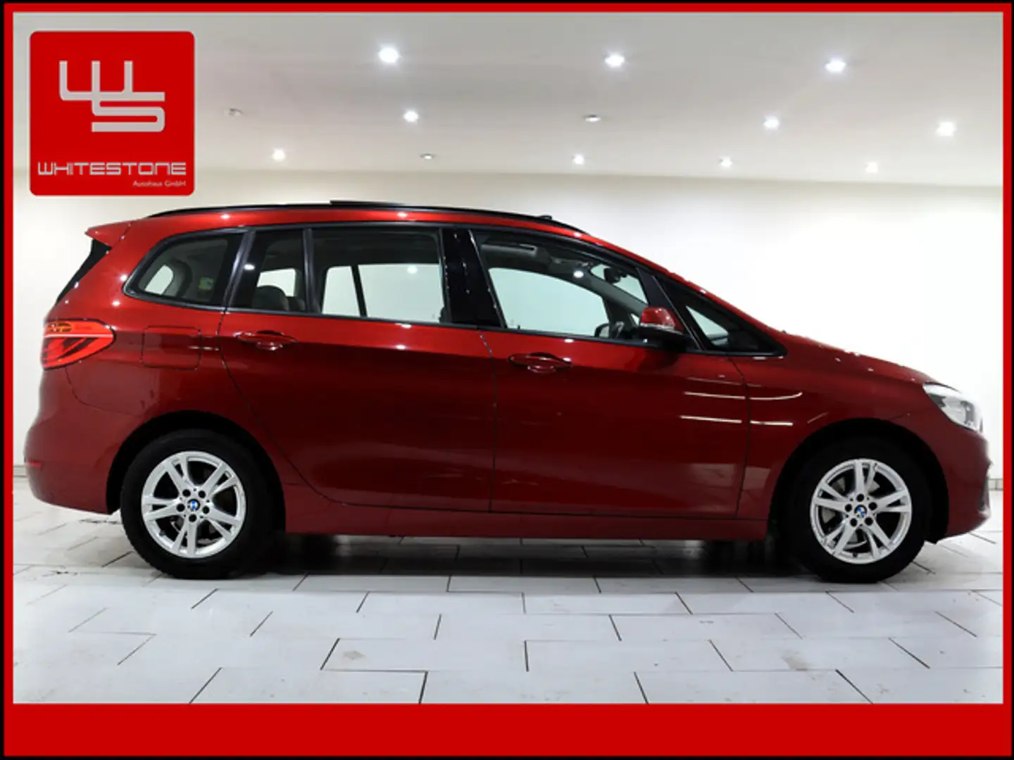 BMW 216 Gran Tourer i Advantage Leder Pano 7 Sitze Rood - 2