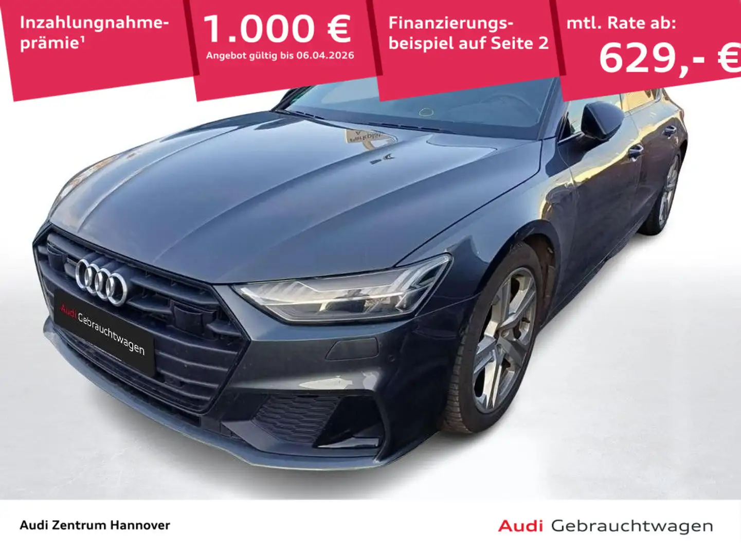 Audi A7 S line 55 TFSI e quattro Matrix Hea Grau - 1