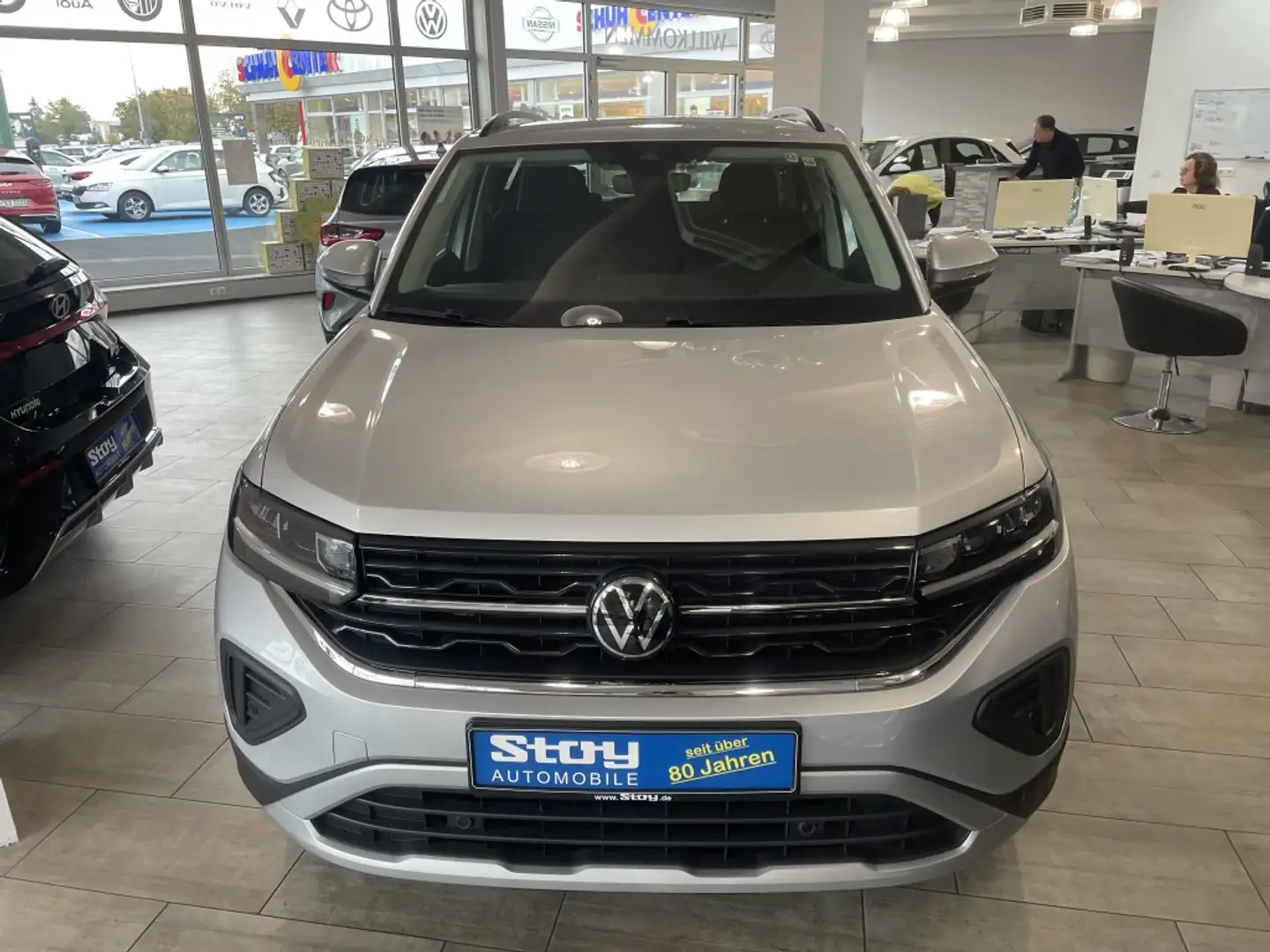 Volkswagen T-Cross 1.0 DSG LED SHZ Kamera PDC Klimaautomatik Silber - 2