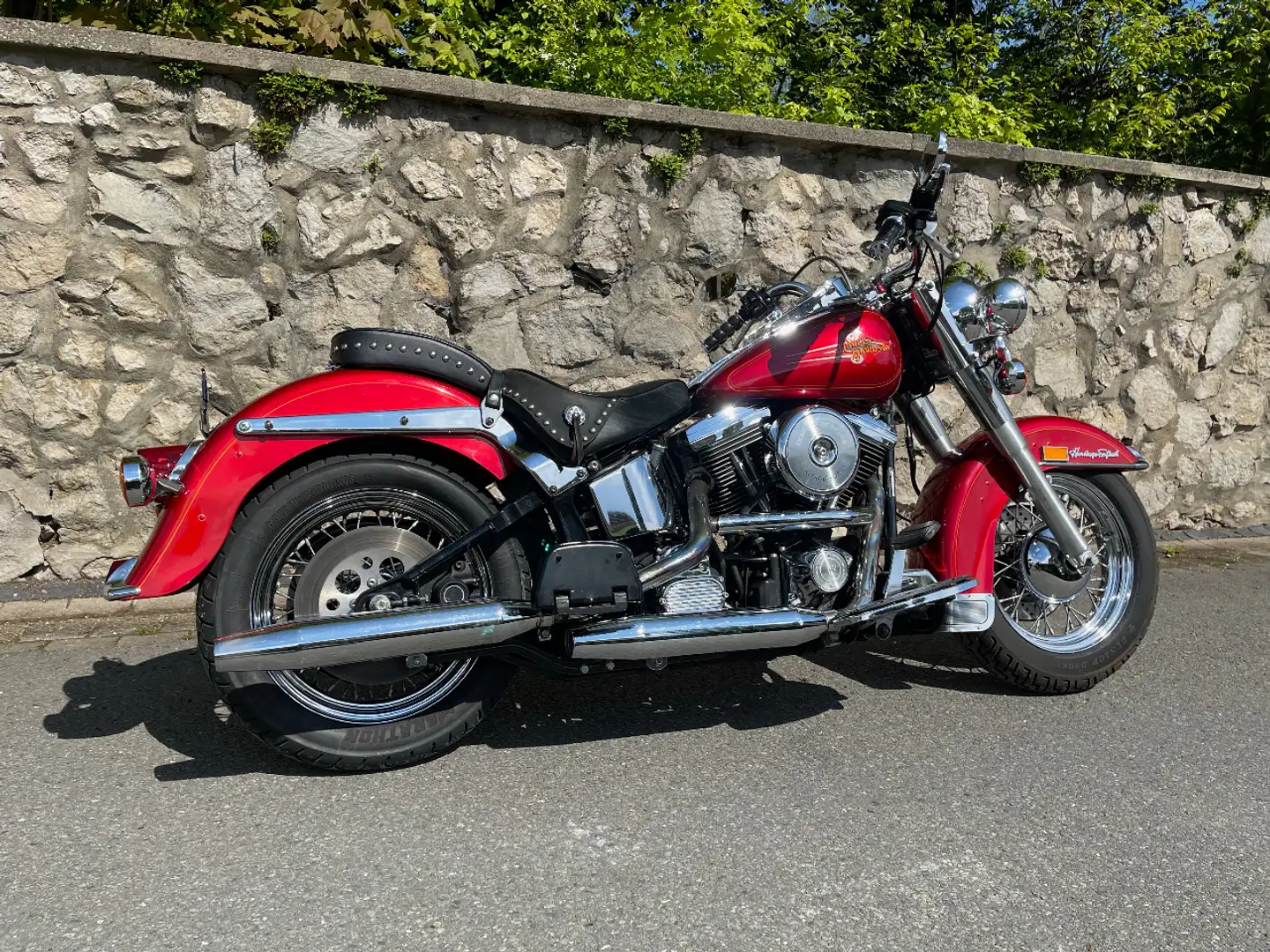 Harley-Davidson Heritage Softail Nevada Import TÜV 5/23 Rot - 2
