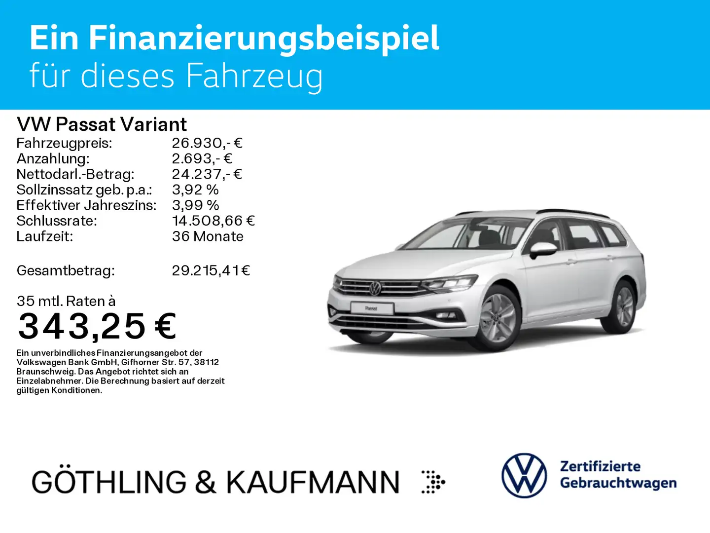 Volkswagen Passat Variant Business 4M DSG*NAVI*AHK*KAM*LED* Blanc - 2
