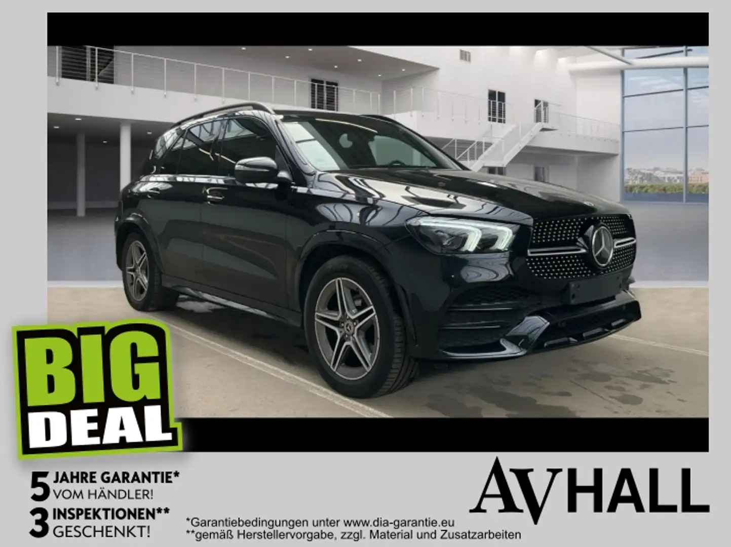 Mercedes-Benz GLE 300 d 4MATIC 360 ACC AHK AUT Kam. KlimaA LED Schwarz - 1