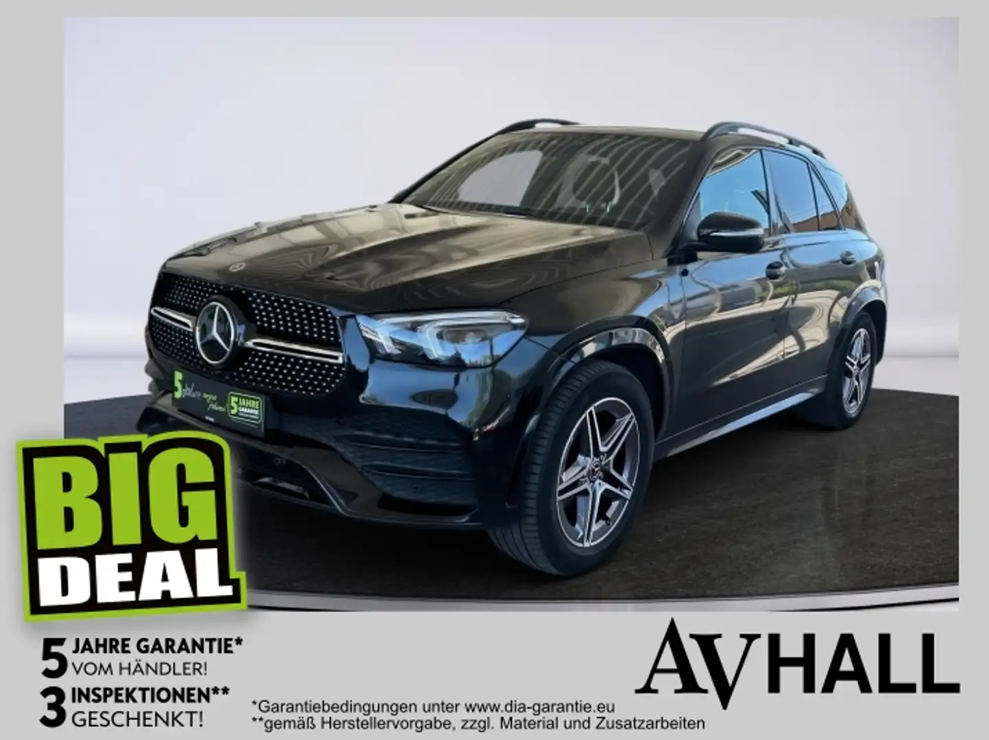 Mercedes-Benz GLE 300 d 4MATIC 360 ACC AHK AUT Kam. KlimaA LED Schwarz - 1