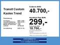 Ford Transit Custom Kasten Trend 320 L1 PHEV ACC*PDC Weiß - thumbnail 4