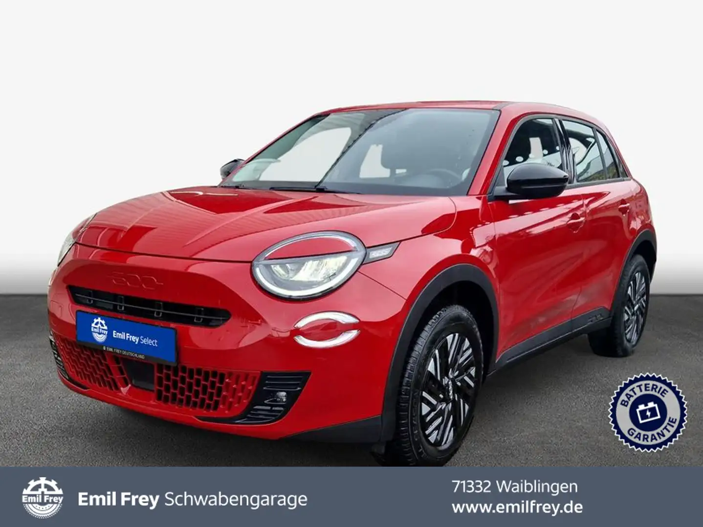 Fiat 600e Red 54kWh *LED/Uconnect* Rouge - 1