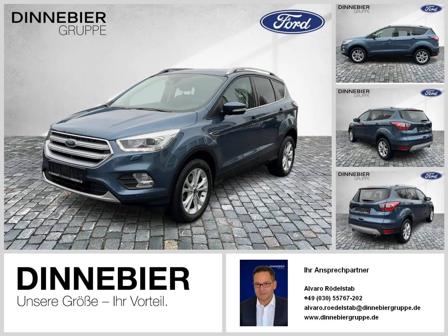 Ford Kuga TITANIUM CAM NAVI TWA AHK PDC Klima Bleu - 1