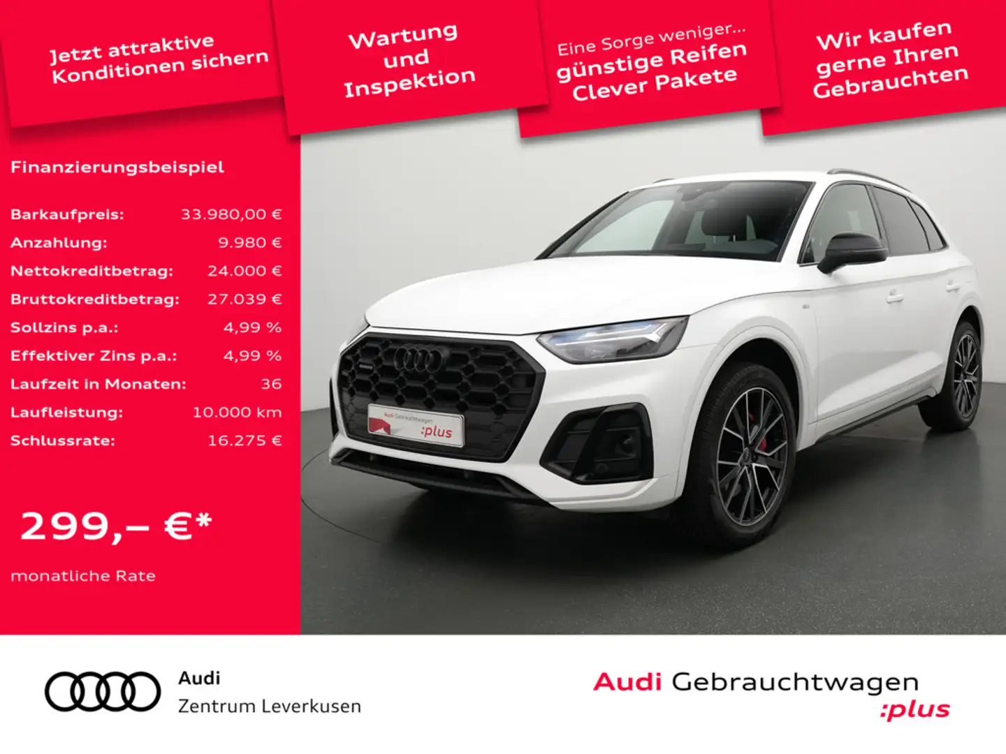 Audi Q5 e quattro S line NAVI VIRT MEMORY KAM SHZ Weiß - 1