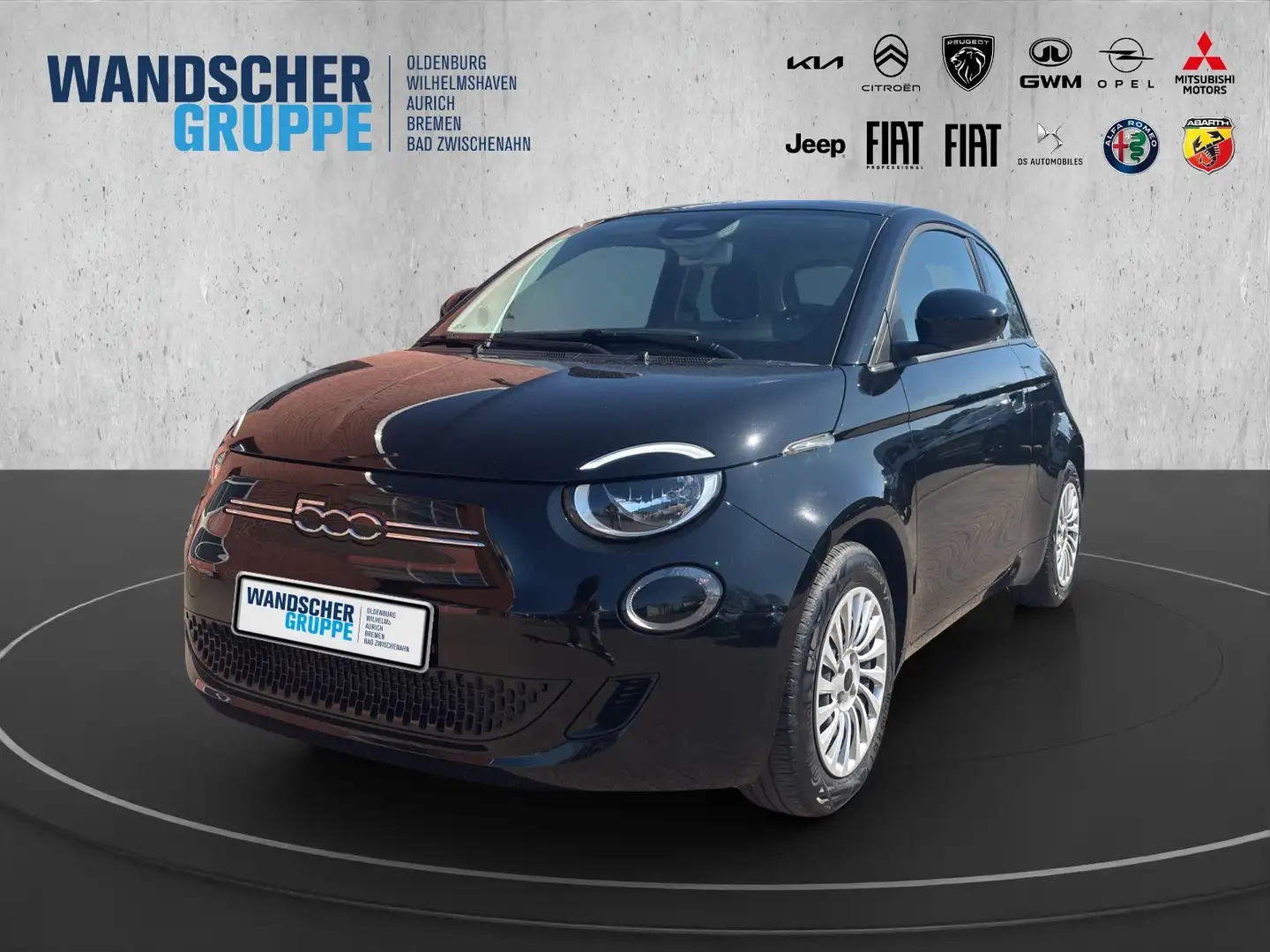 Fiat 500e Action 23,8kWh SITZHEIZUNG / 1.HAND Schwarz - 1