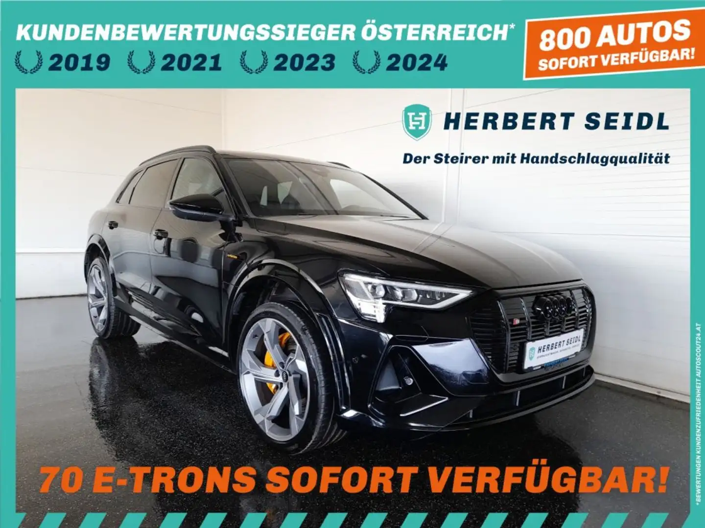 Audi e-tron S 95 QUATTRO S-LINE BLACK *NP: € 116.677,- / LEDER SPORTSITZE PLUS / 22 ZOLL / MATRIX-LED* Schwarz - 1