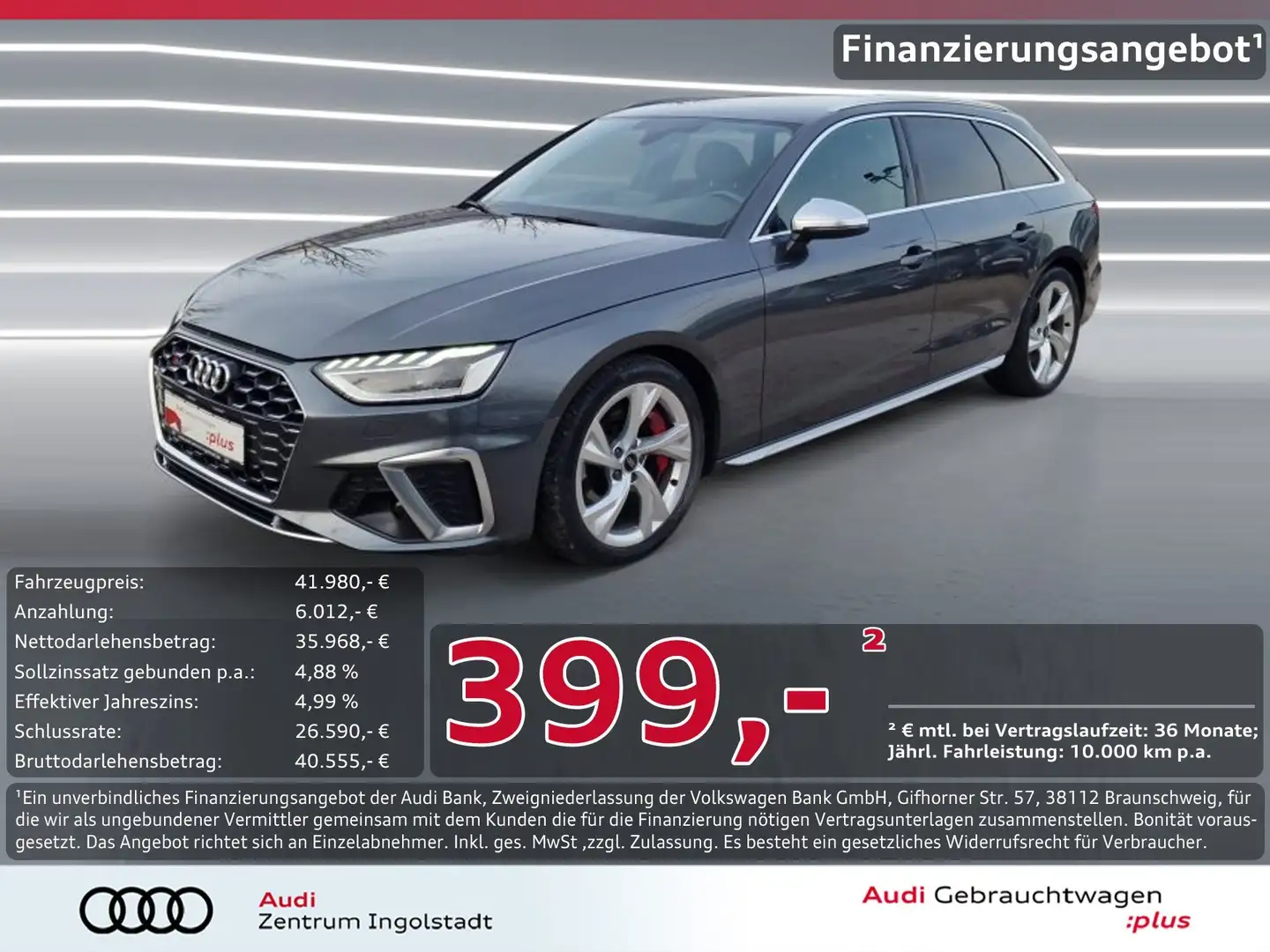 Audi S4 Avant TDI MATRIX NAVI Kameras 2xPDC Businessp. Grau - 1