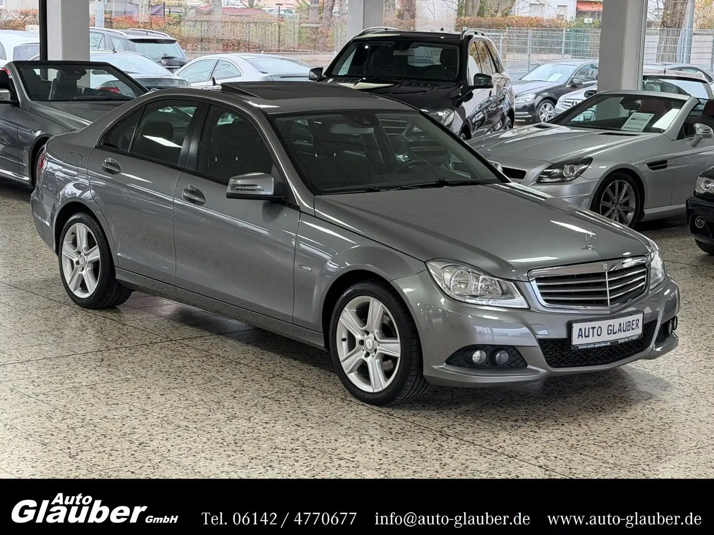 Mercedes-Benz C 220 CDI Limousine/Navi/Schiebedach/PDC/1.Hand Silber - 1
