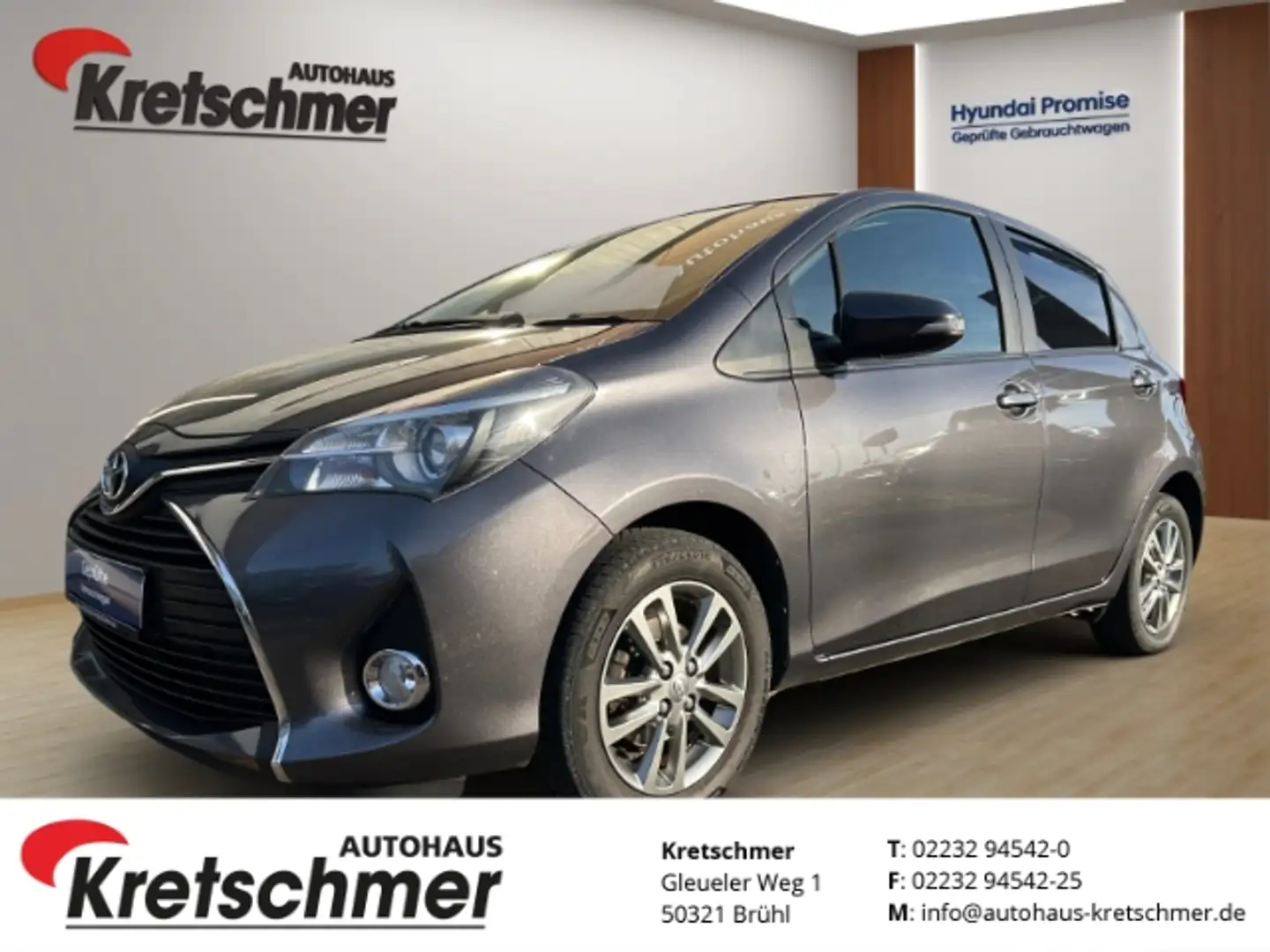 Toyota Yaris Comfort Rückfahrkam. Alu Klima Freisprech Allwette Grau - 1