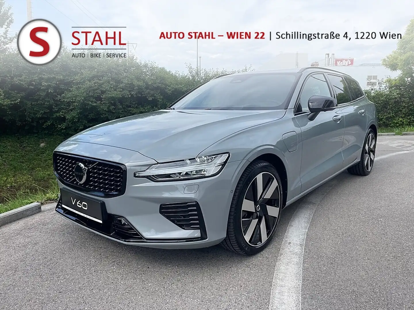 Volvo V60 T8 AWD PHEV Plus Dark| Stahl Wien 22 Grau - 1
