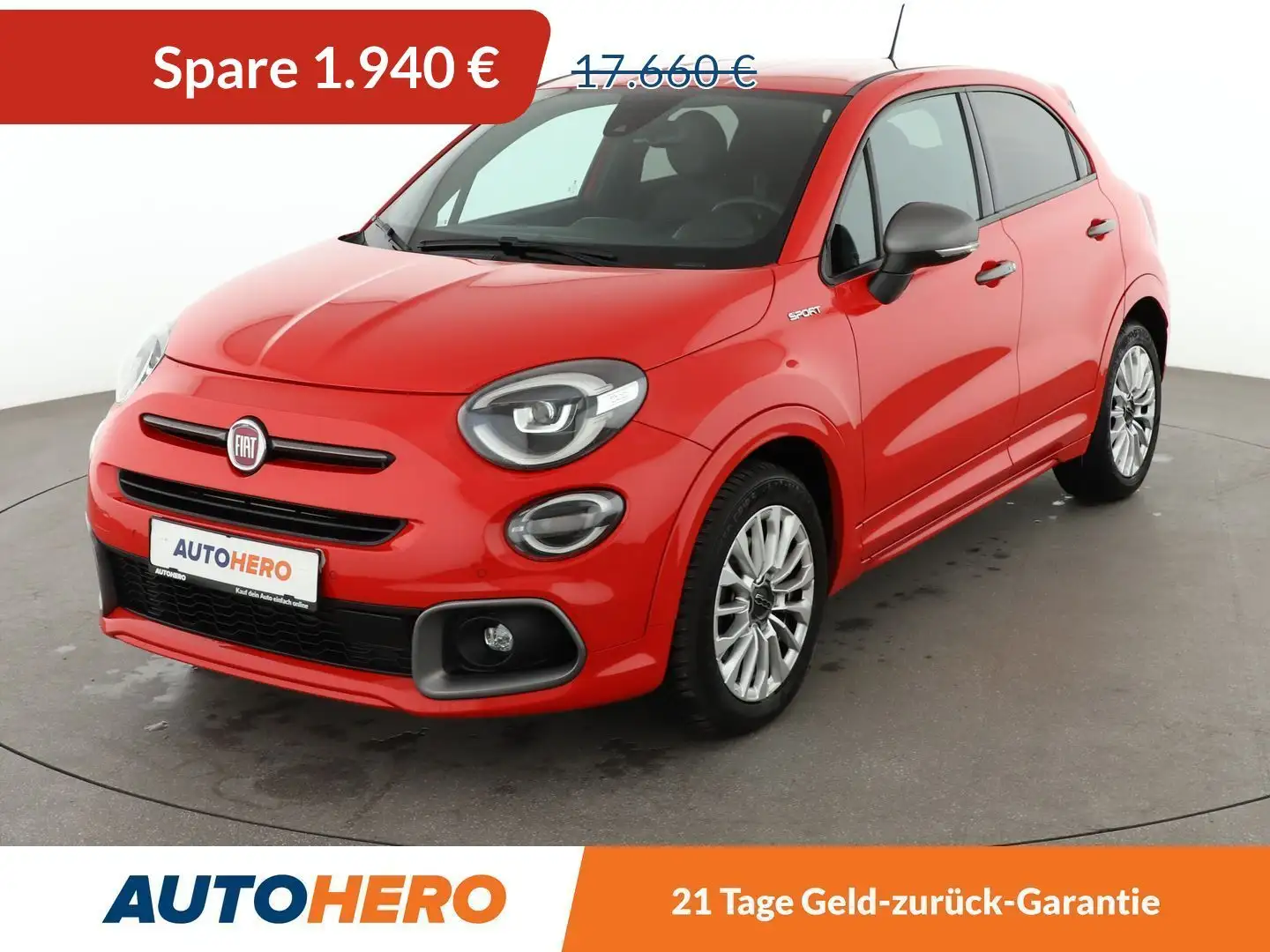 Fiat 500X 1.3 Turbo Sport Aut.*LED*NAVI*PDC*SPUR* Rosso - 1