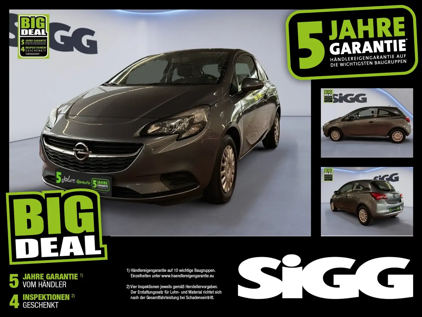 Opel Corsa E 1.2 Selection Klima Radio Gris - 1