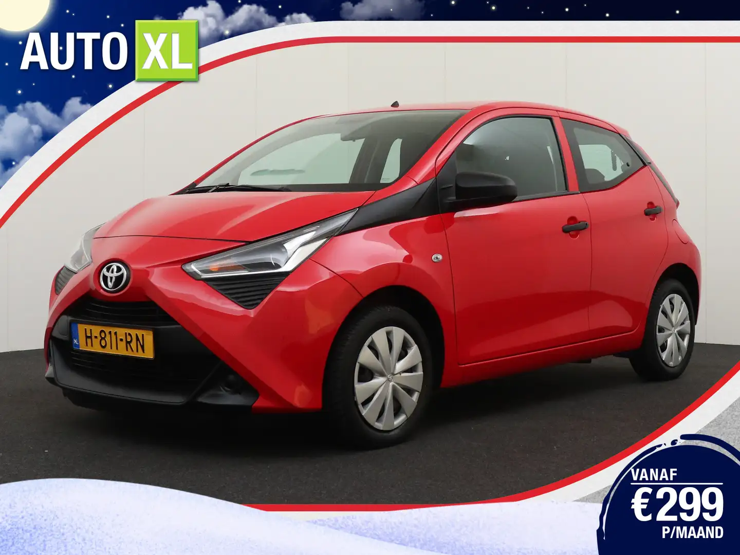 Toyota Aygo 1.0 VVT-i X-fun Bluetooth Airco LED Rojo - 1