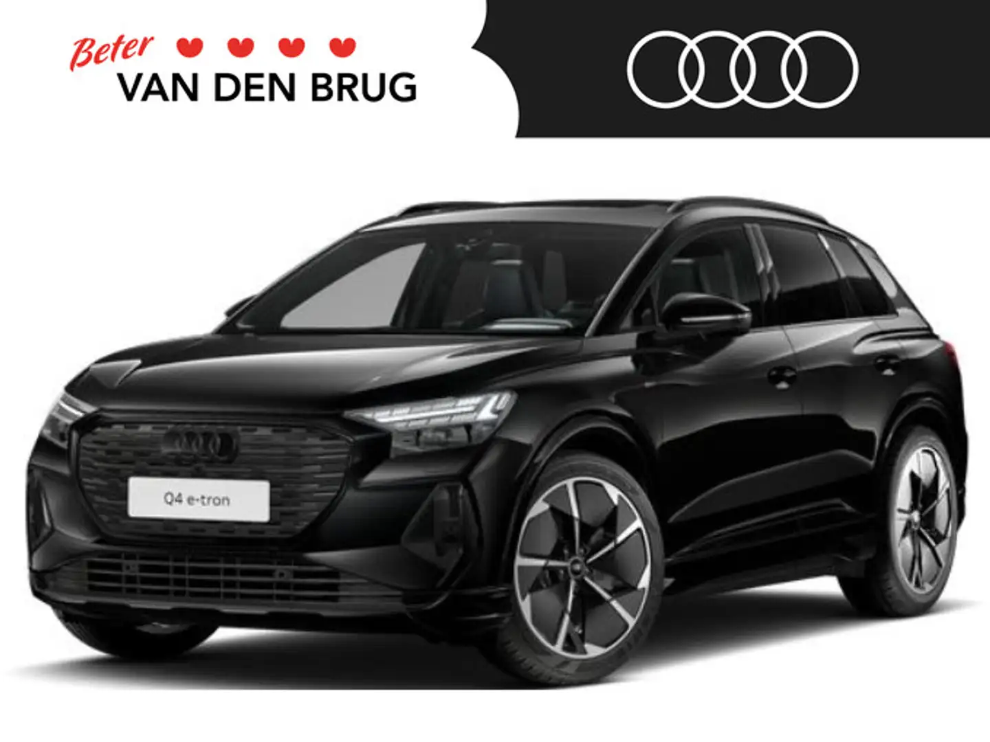 Audi Q4 e-tron 45 S Edition 82 kWh | Het voordeel is € 2.964,- | Zwart - 1