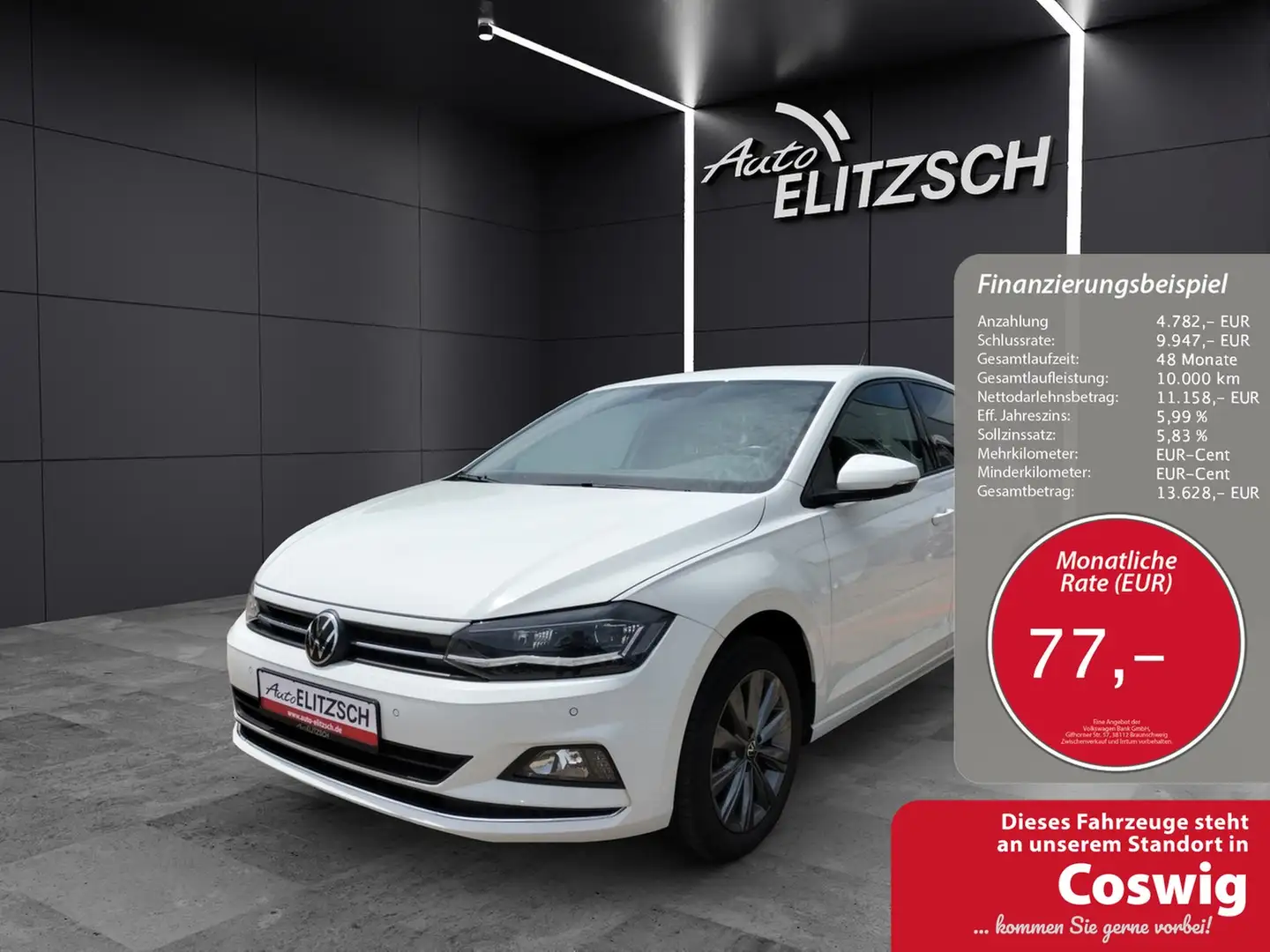 Volkswagen Polo Highline TSI DSG LED ACC SHZ PDC WeConnect Navi... Weiß - 1