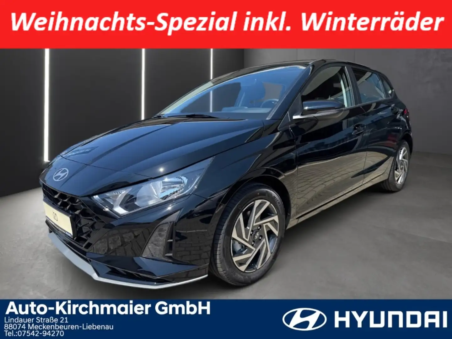 Hyundai i20 Trend 1.0 T-GDI NAVI R-CAM SHZ LenkradHZG Start-St Schwarz - 1