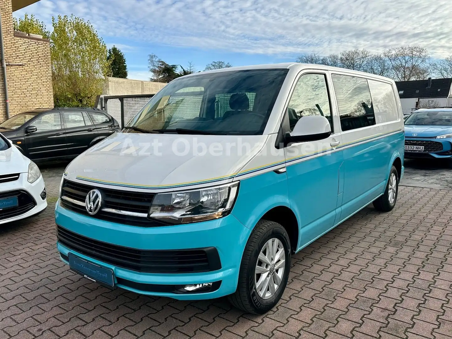 Volkswagen T6 Transporter Kasten-Kombi Plus Lang*AUTO.*AHK* Wit - 2