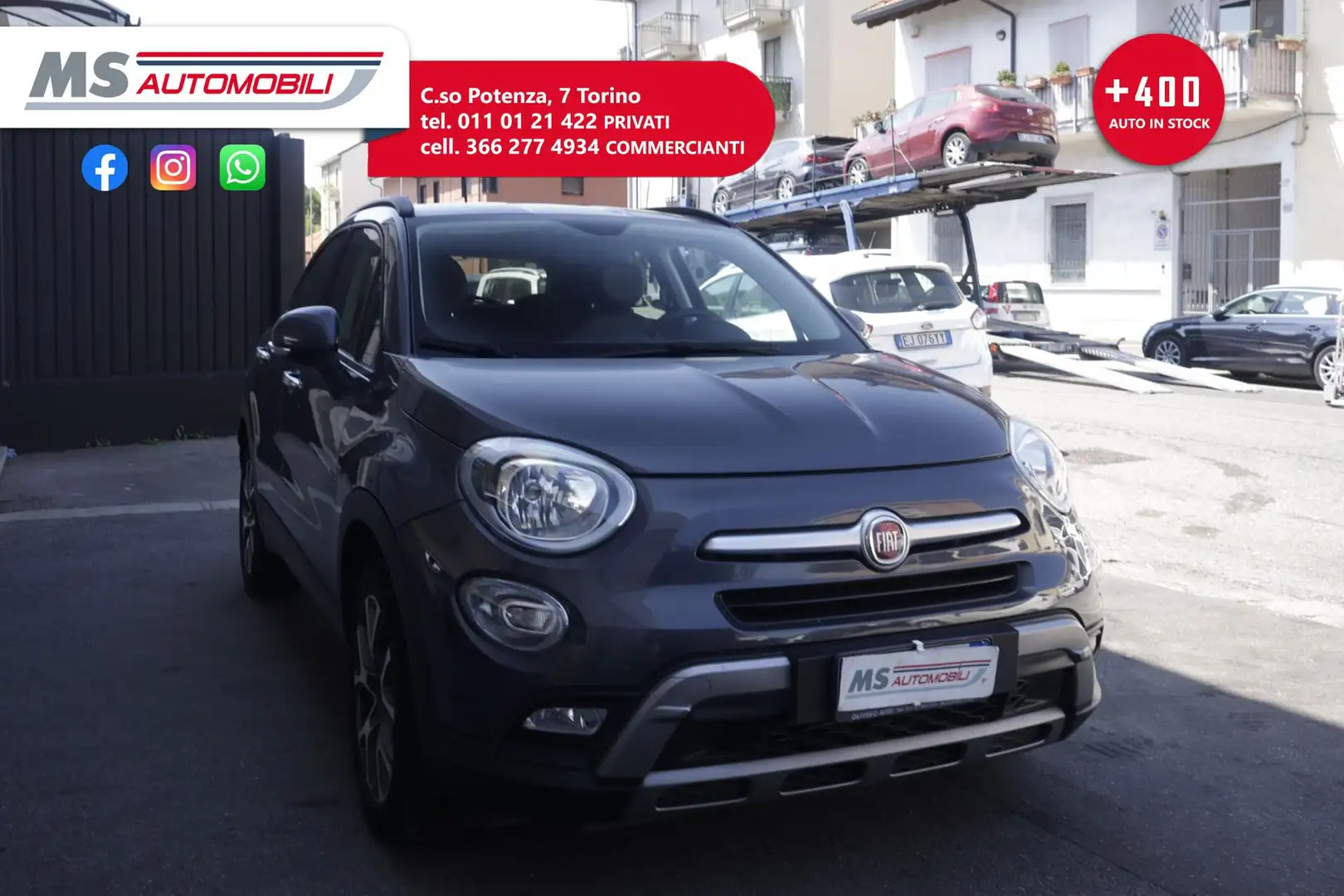 Fiat 500X FIAT 500X 1.3 MultiJet 95 CV Lounge 70KW ANNO 2017 Grigio - 1