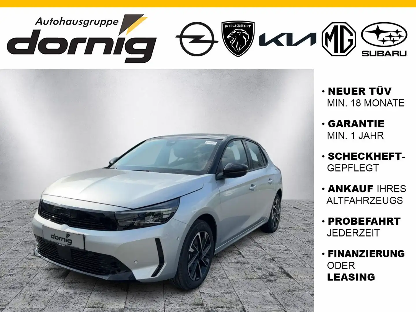 Opel Corsa F GS, SHZ, LKRHZG, LED, Kamera Argento - 1