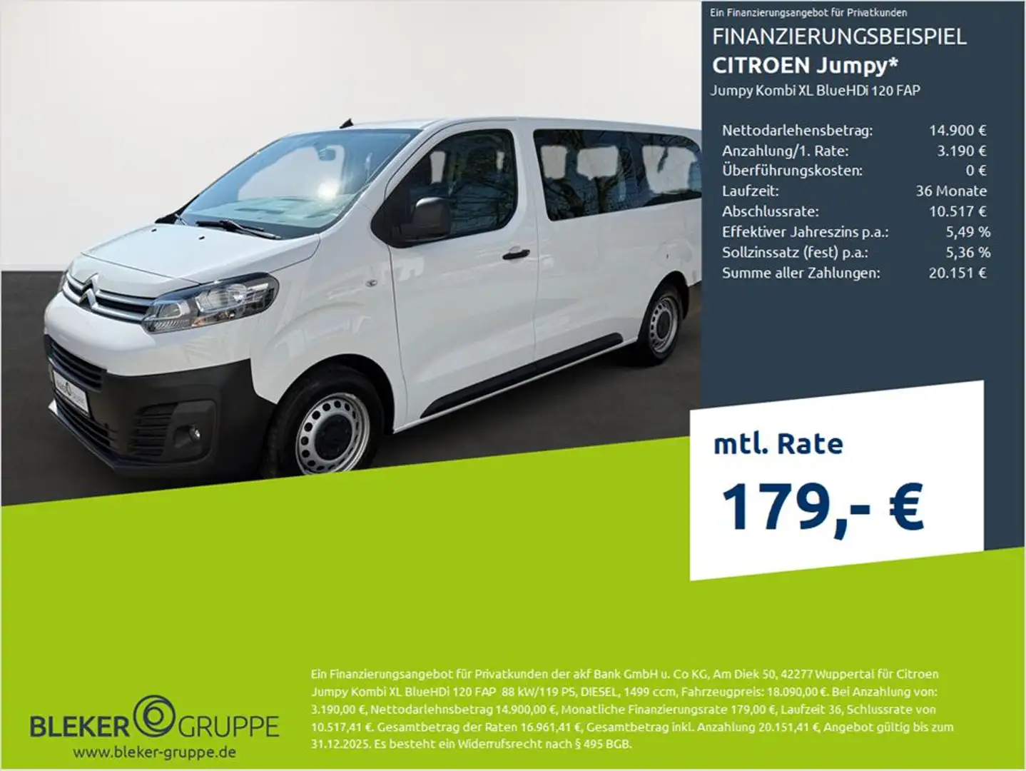 Citroen Jumpy Weiß - 1