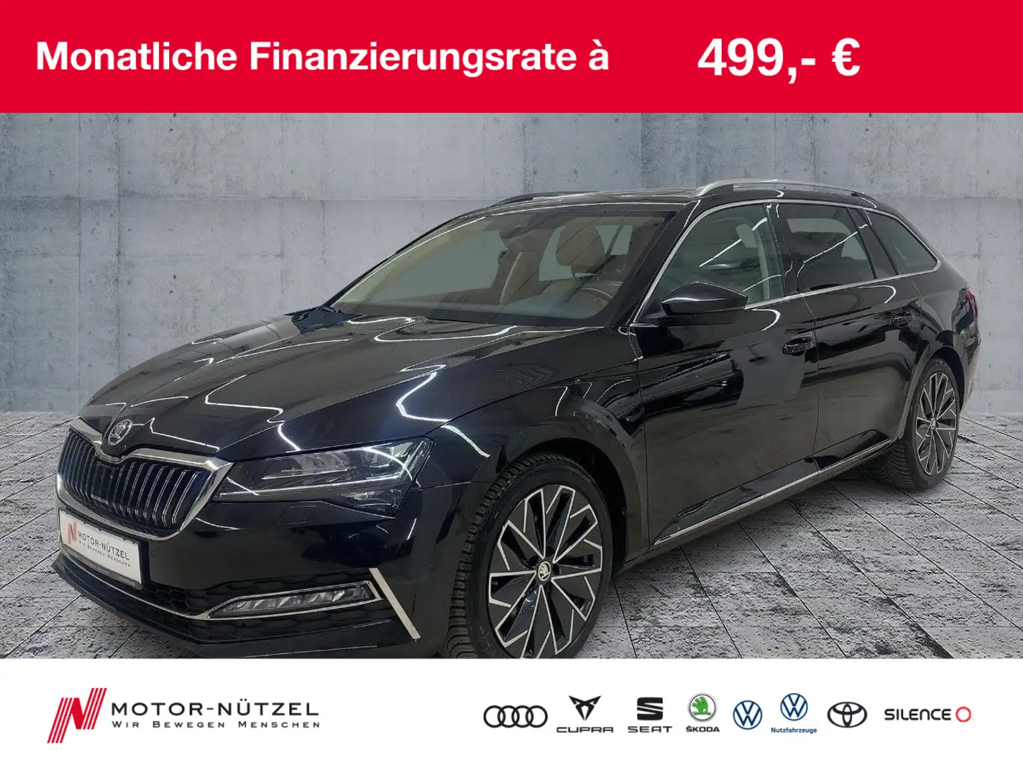 Skoda Superb Combi 2.0 TDI DSG L&K LED+NAV+ACC+RFK+AHK Schwarz - 1