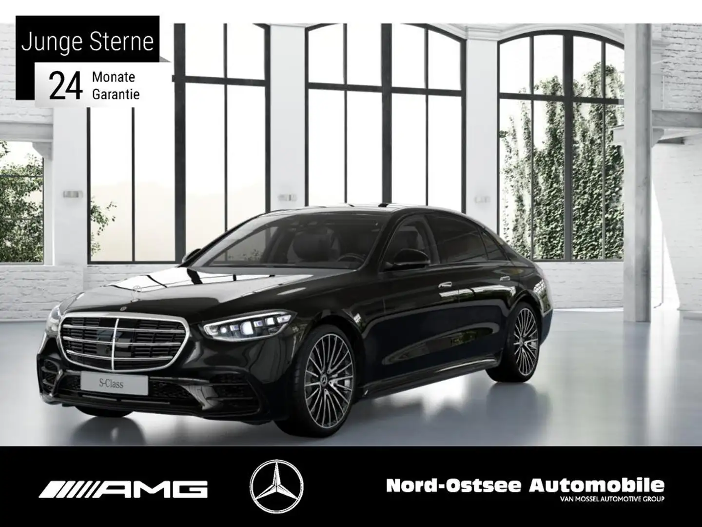 Mercedes-Benz S 580 LIMO LANG 4M AMG PANO BURMESTER 360 DISTRO Schwarz - 1