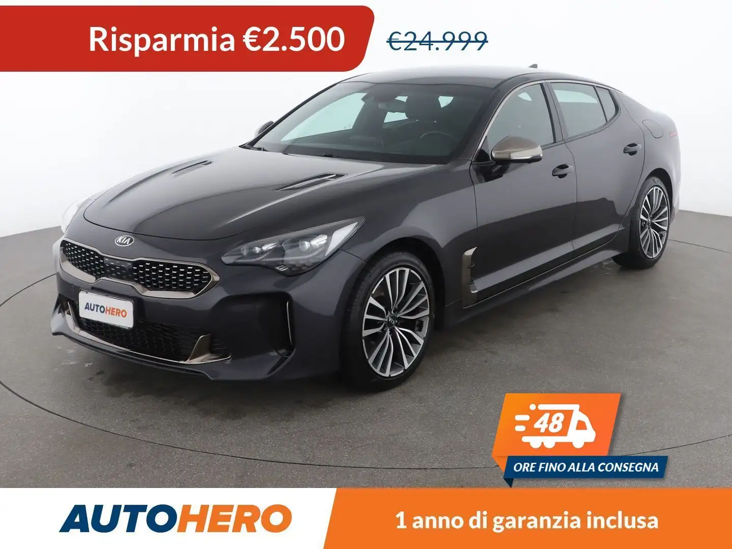 Kia Stinger 2.2 CRDi GT-Line AT8 AWD Grigio - 1