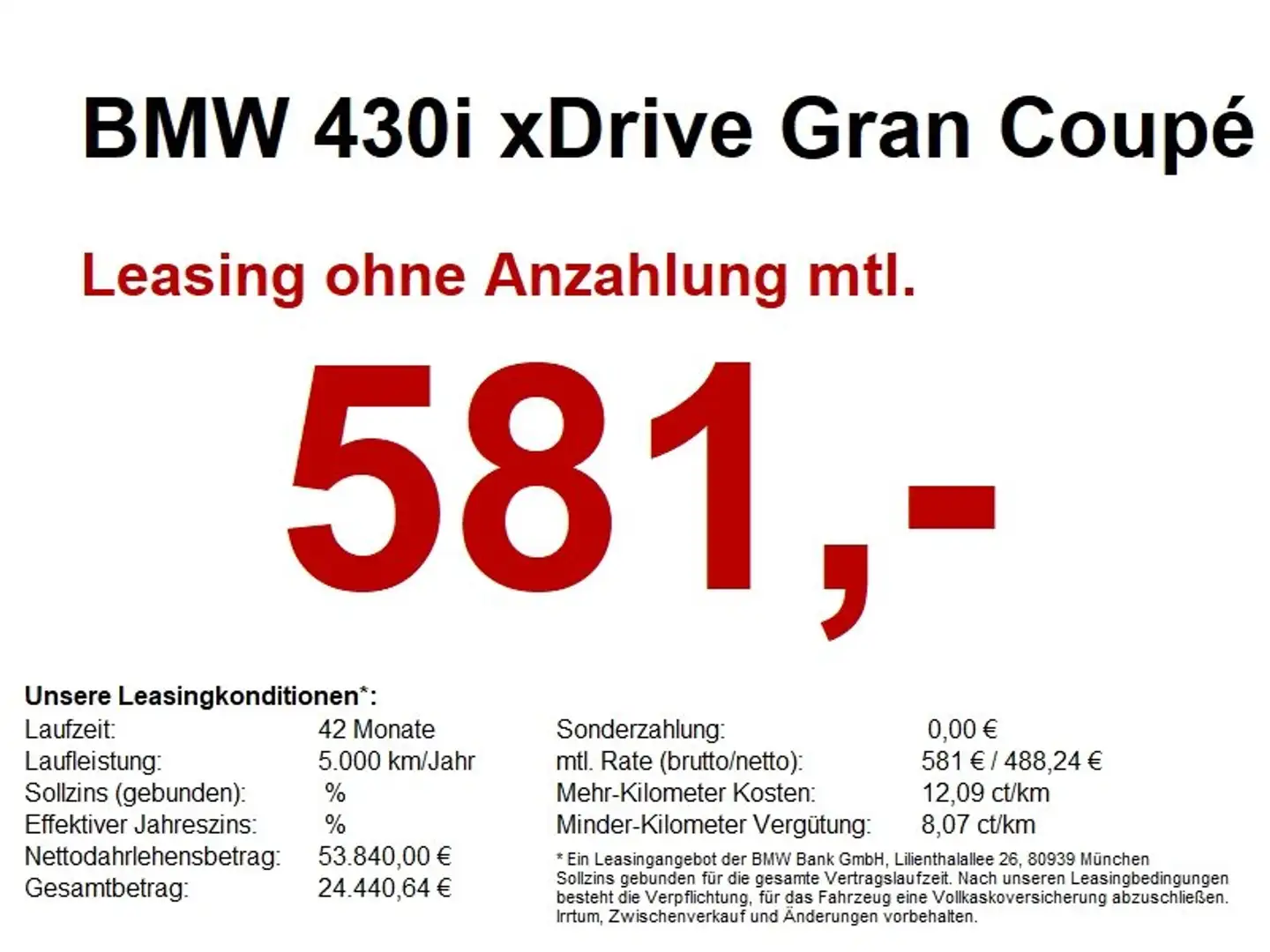 BMW 430 i xDrive Gran Coupé M Sportpaket Pro EGSD.AHK Grau - 1