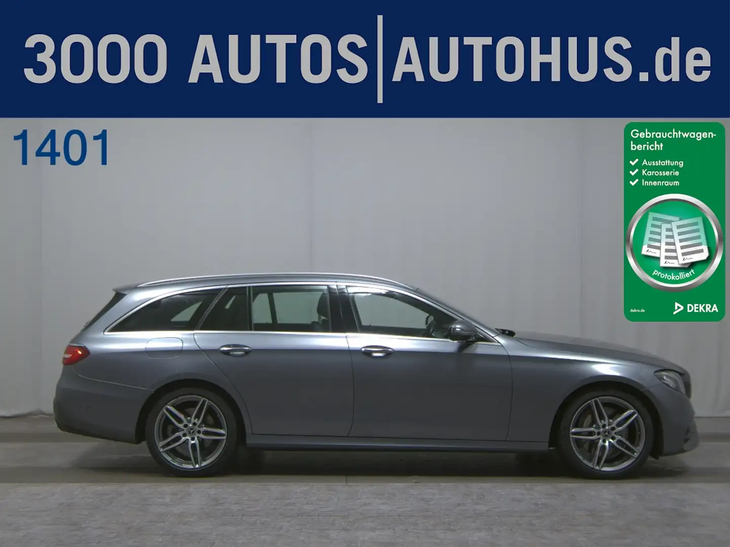Mercedes-Benz E 400 d 4Matic T AMG Line Navi LED Distronic+ RFK Grau - 1