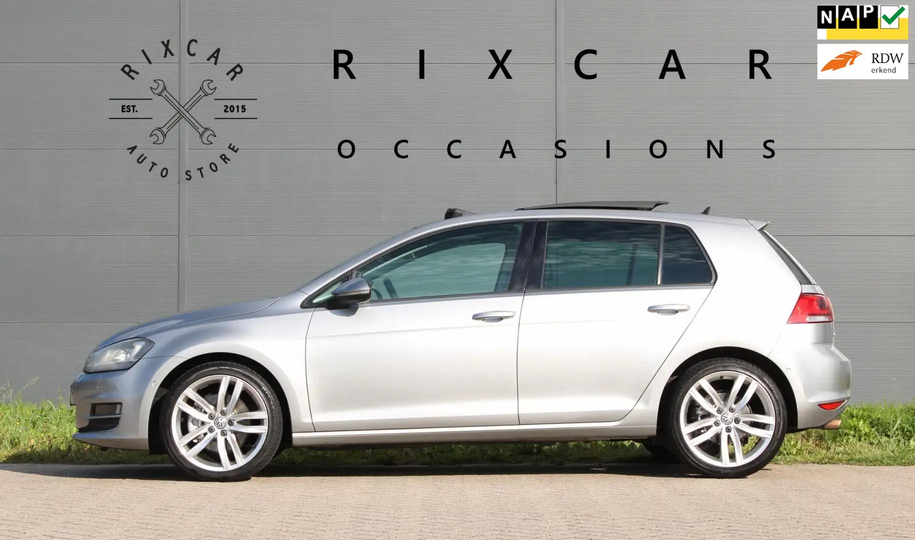 Volkswagen Golf 1.4 TSI Highline Automaat PanoDak ACC Keyless Mass Gris - 1
