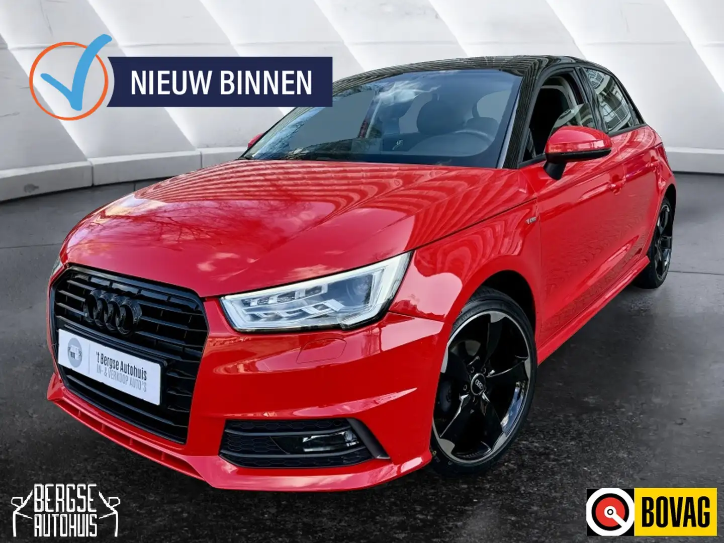Audi A1 Sportback 1.0 TFSI S-Line Navi Lmv Pdc Ecc Rood - 1