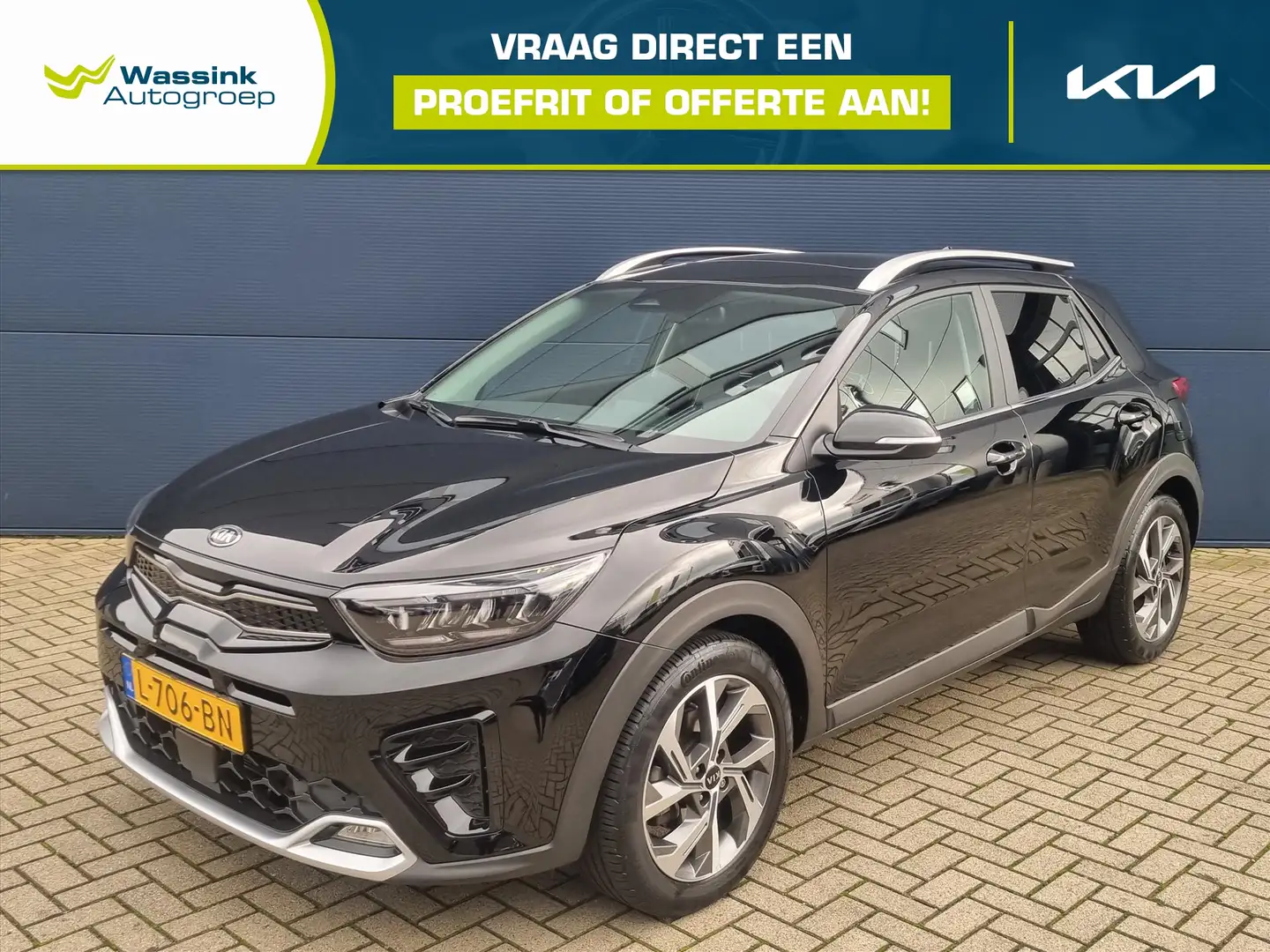 Kia Stonic 1.0 T-GDi 100pk GT-PlusLine | Navigatie | Parkeerc Noir - 1