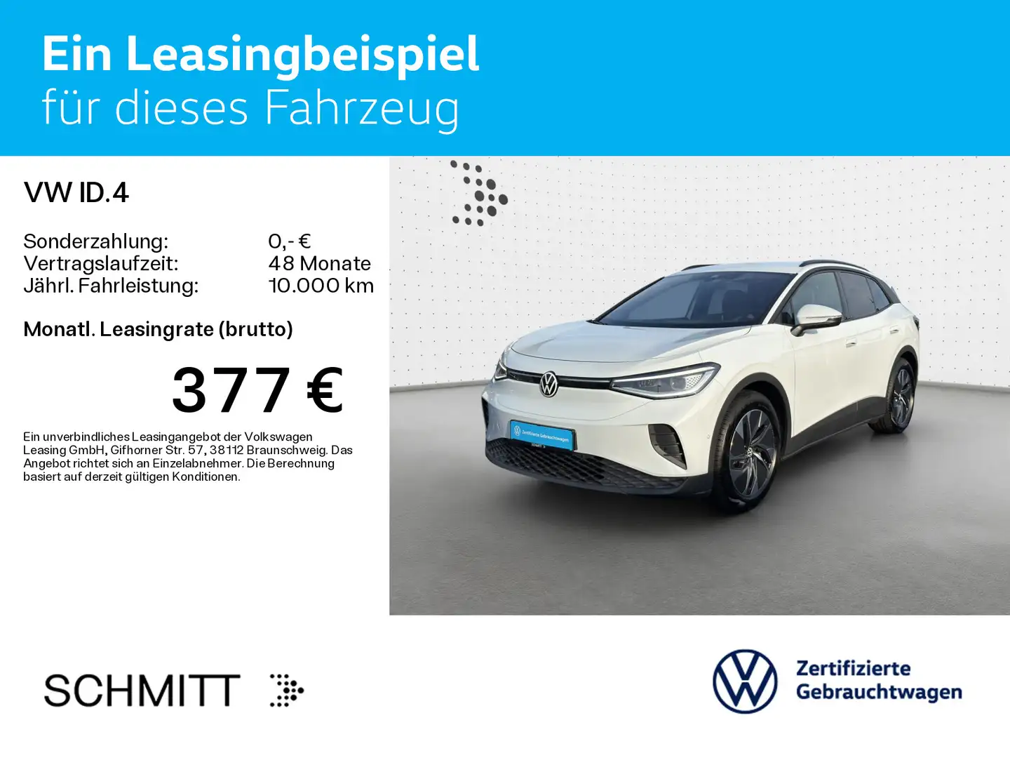 Volkswagen ID.4 Pro *AKKU 100%*WÄRMEPUMPE*KAMERA*IQ.LIGHT*S Blanc - 2